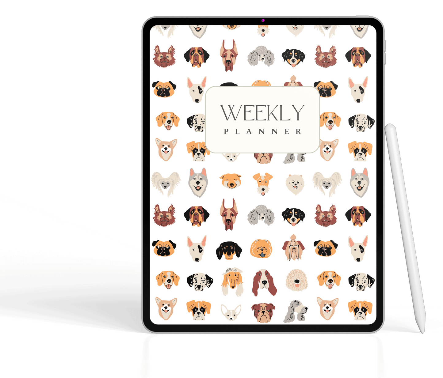 🐾 Digital Weekly Planner – Organize Your Week with Your Pup! 🐕✨